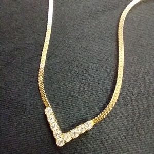 Gold tone necklace